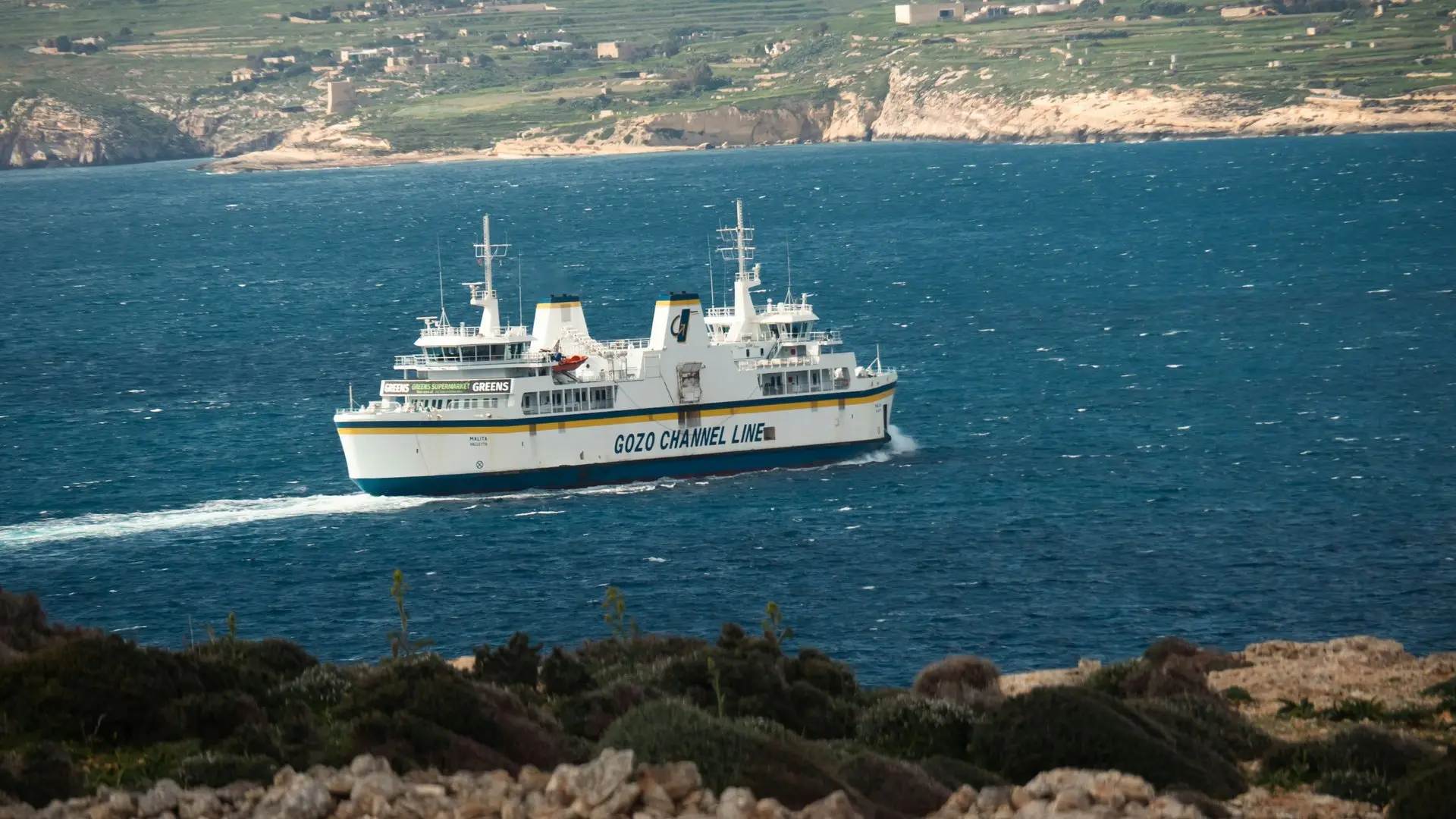 Die Gozo-Fähre quert den Kanal