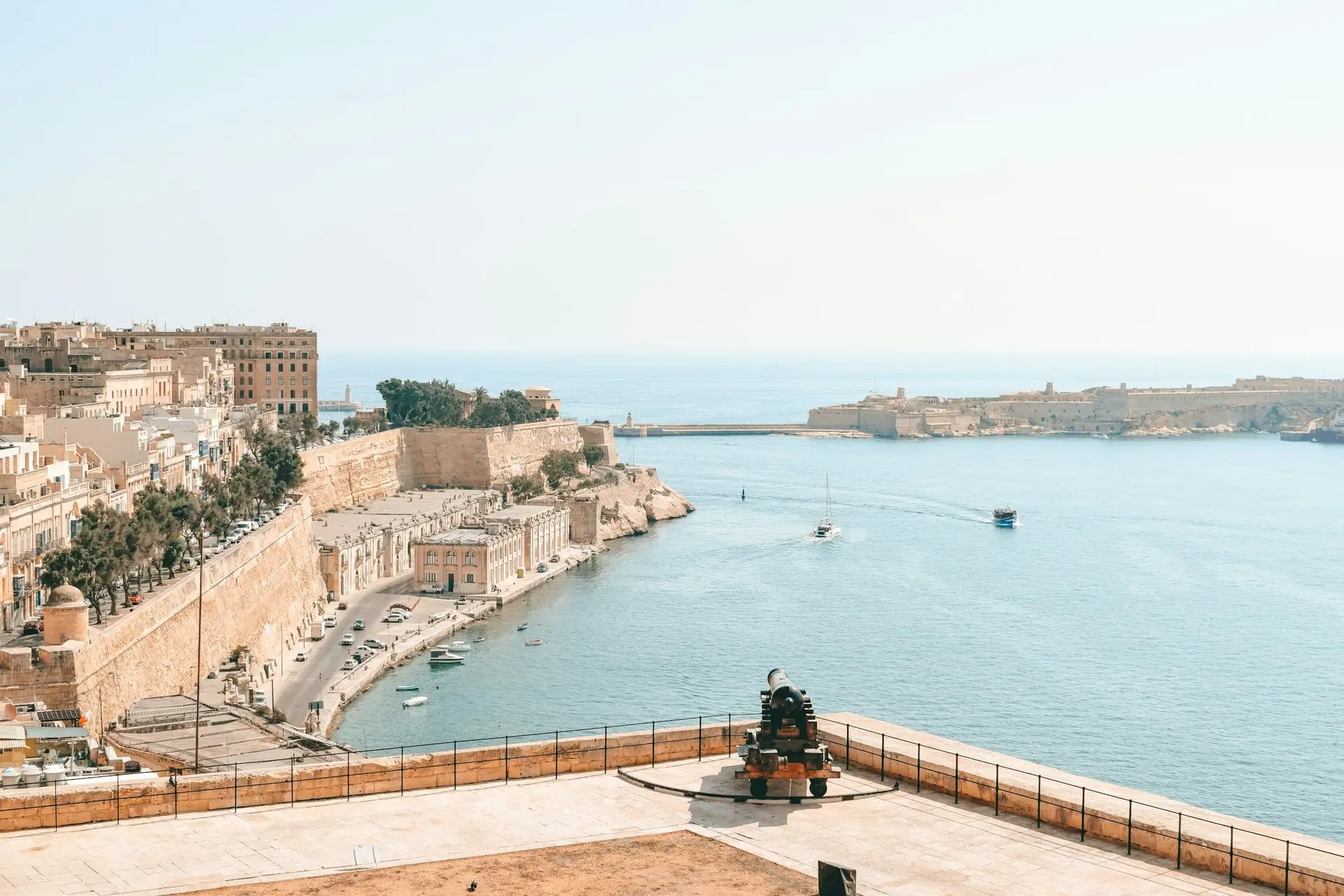 Blick von der Bastion über den Grand Harbour
