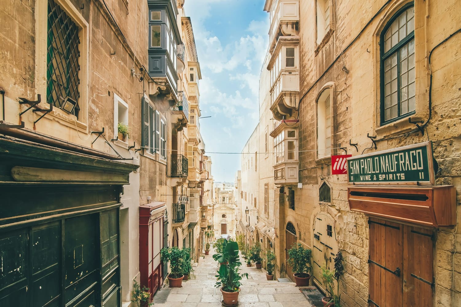 Straße in Valletta