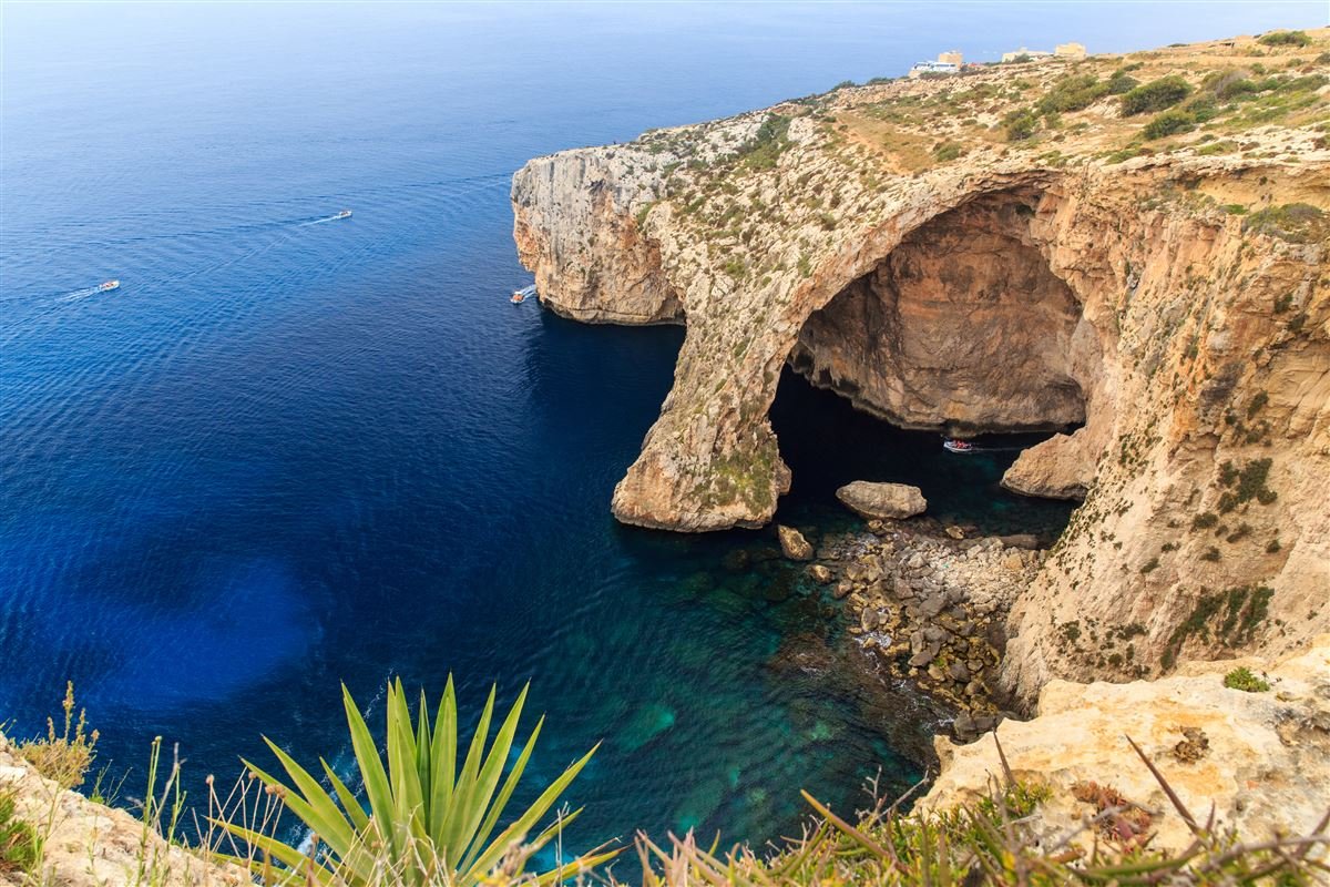 Die Blaue Grotte an der Südküste Maltas