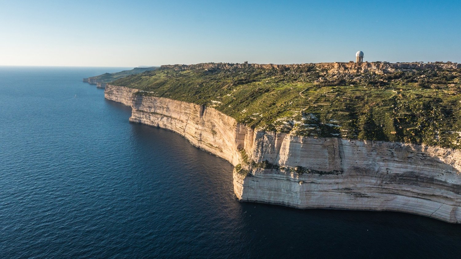 Die Dingli Cliffs aus der Luft