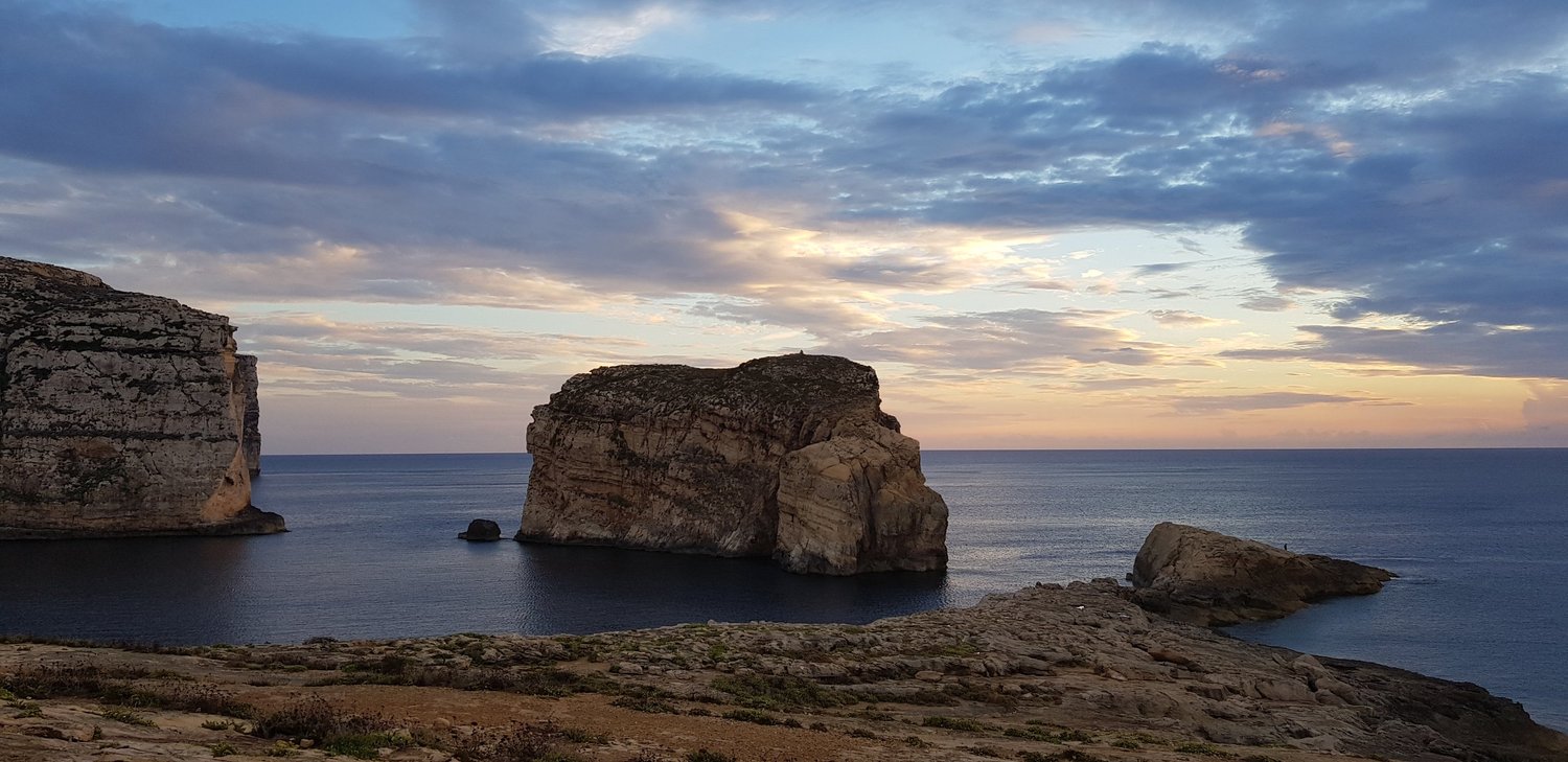 Der Fungus Rock in der Dwejra-Bucht auf Gozo